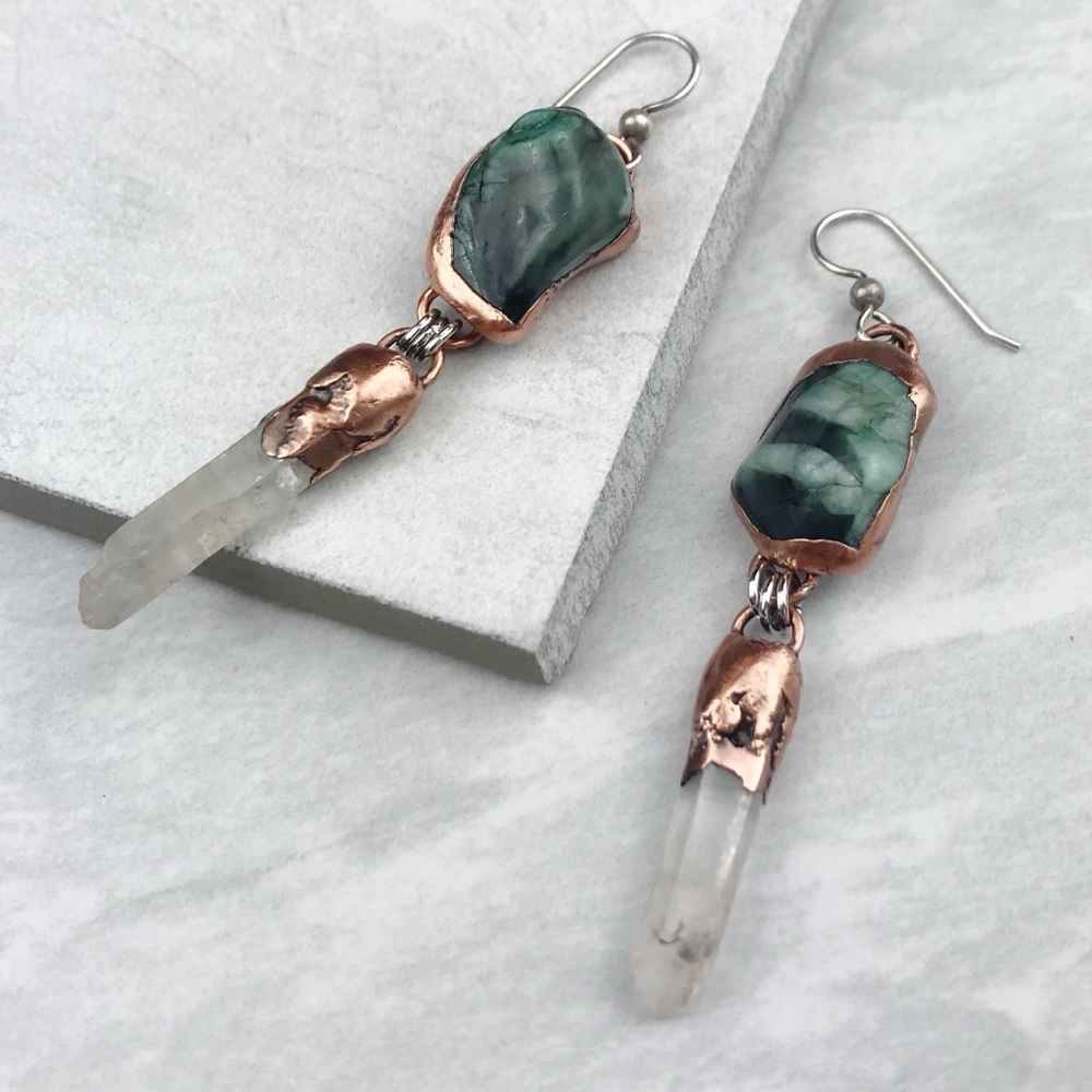 NEW Free People Anchor Stone Earrings - Picture 2 of 11